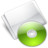 Folder Optical Disc lime Icon